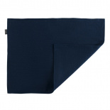 Изображение: Двухсторонняя салфетка под приборы из умягченного льна темно-синего цвета Essential
