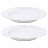 Изображение: Набор из двух тарелок белого цвета из коллекции Edge, 26 см
