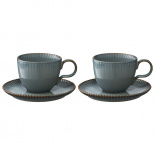 Изображение: Набор из двух чайных пар темно-серого цвета из коллекции Kitchen Spirit, 275 мл