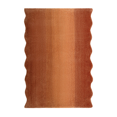 картинка Ковер из шерсти Over Horizon терракотового цвета из коллекции Trendy Ruffles от магазина Tkano