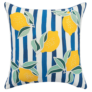 картинка Подушка декоративная Лимоны из коллекции Сорренто от магазина Tkano