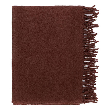 картинка Плед мохеровый шоколадного цвета из коллекции Essential от магазина Tkano