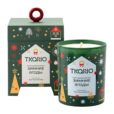 картинка Свеча ароматическая Зимние ягоды из коллекции New Year Essential от магазина Tkano