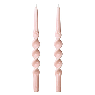 картинка Набор из двух свечей цвета пыльной розы из коллекции Essential от магазина Tkano